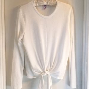 Alya Francesca's Tie Front top